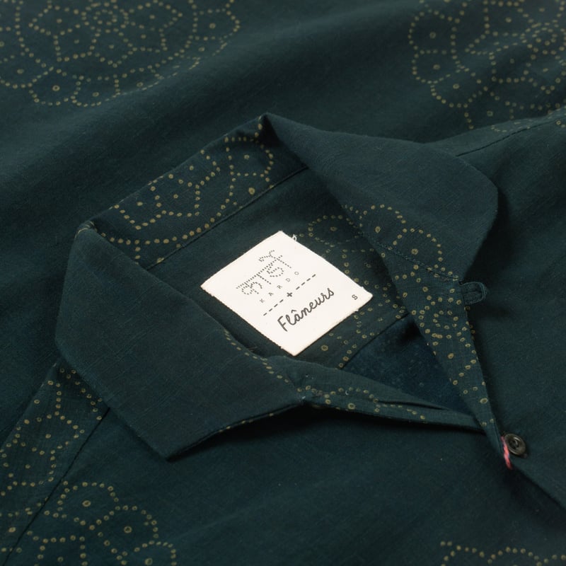 image détail  flâneurs chemisette KARDO x FLANEURS  SS Shirt BP09 de face (2)
