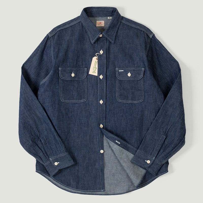 9oz Selvedge Denim Work Shirt Indigo