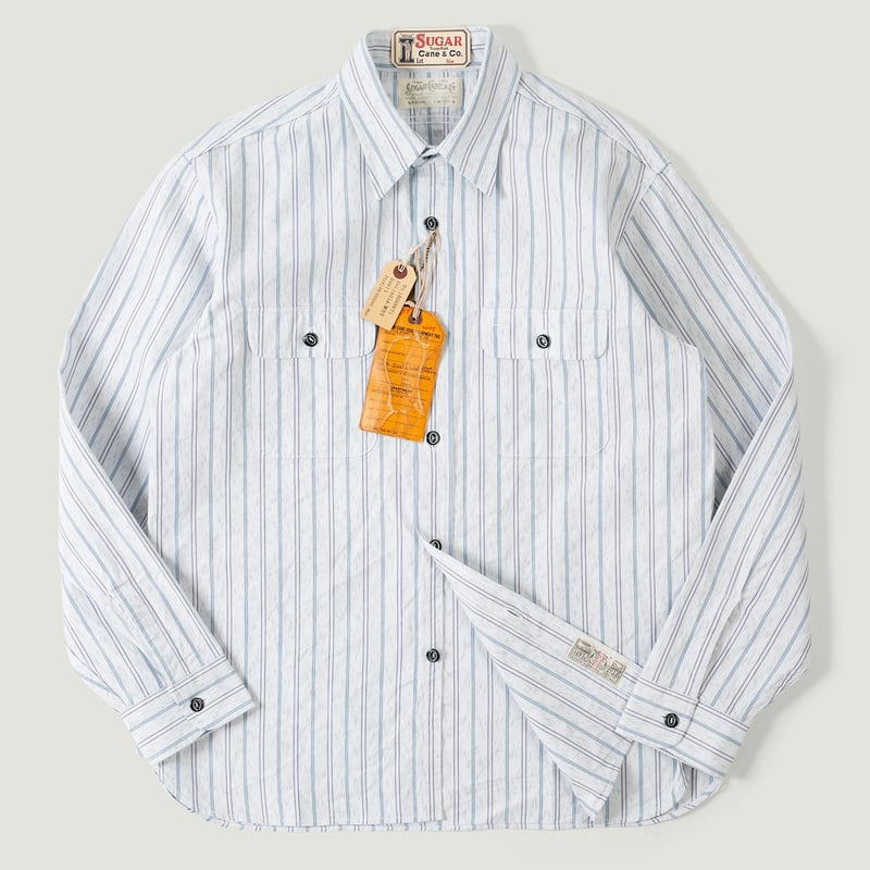 "Fiction Romance" 6oz Indigo Stripe Work Shirt