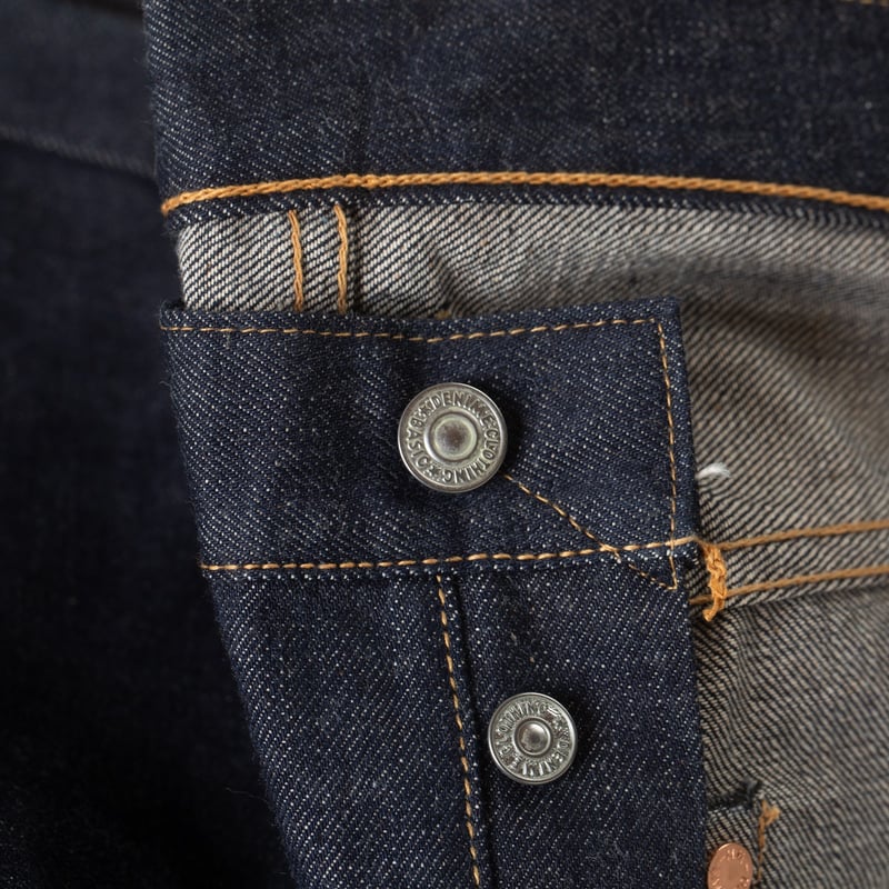 détail flaneurs Lot. 220XX-54 1954 Model 14oz Regular Straight Denim (5)