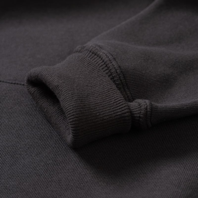 détails flaneurs WAREHOUSE & CO.  Lot. 450 Two Needle Hooded Sweatshirt sumikuro (3)