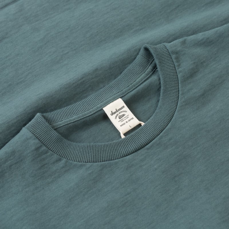 détail flaneurs JACKMAN Dotsume T-Shirt Cloudy Green (2)