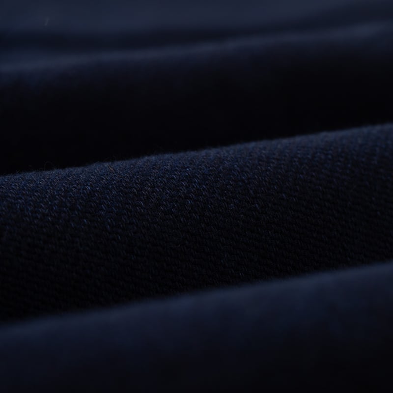 détails NAKED & FAMOUS  Kimono Shirt Maekake Dobby Indigo (4)