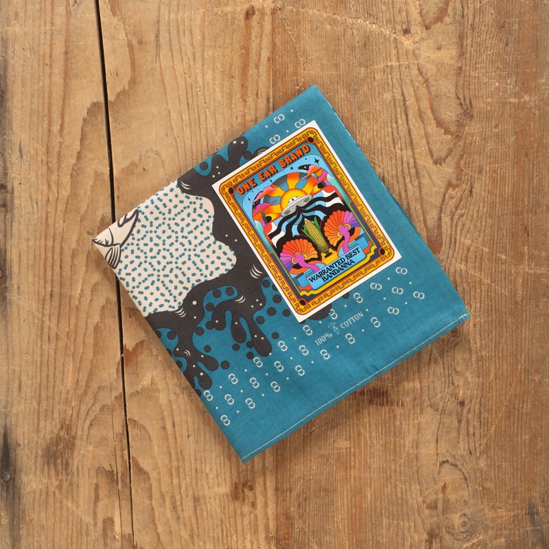 detail flaneurs ONE EAR BRAND Sakana Bandana Mosaic Tile (1)