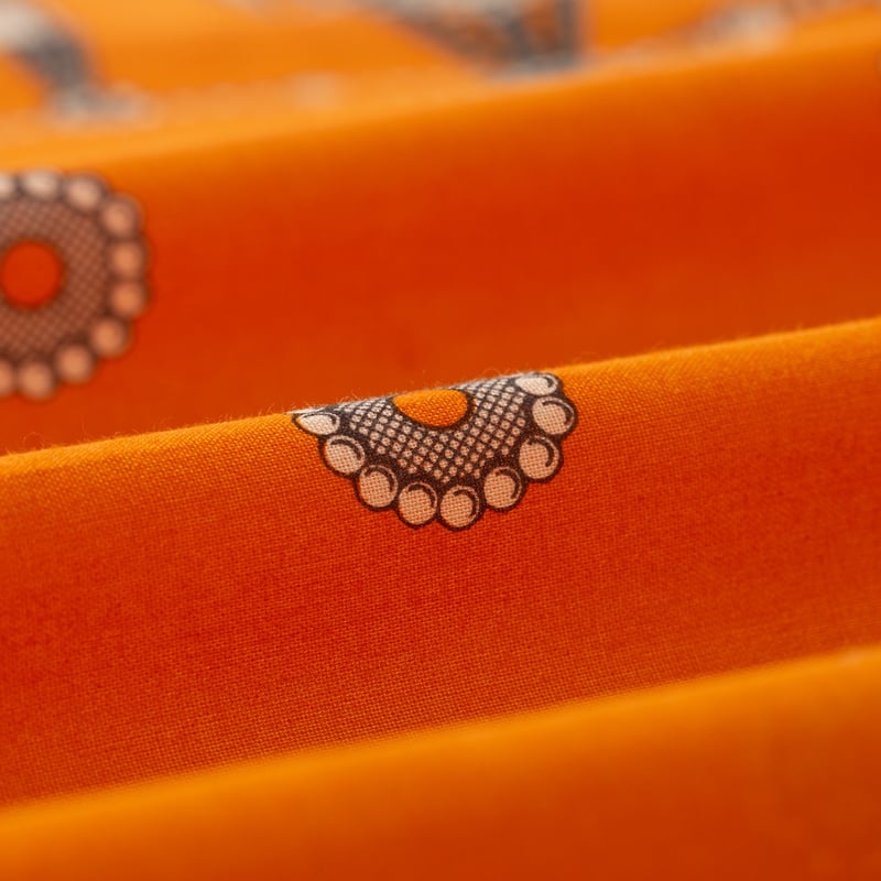 détail flaneurs ONE EAR BRAND Filigree Bandana Tangerine (2)