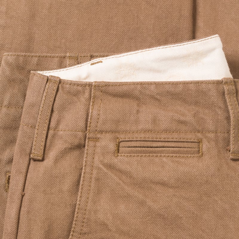 image flâneurs SAMURAI JEANS / SJ42CP 15oz Heavy Selvedge Chino Khaki détail poche