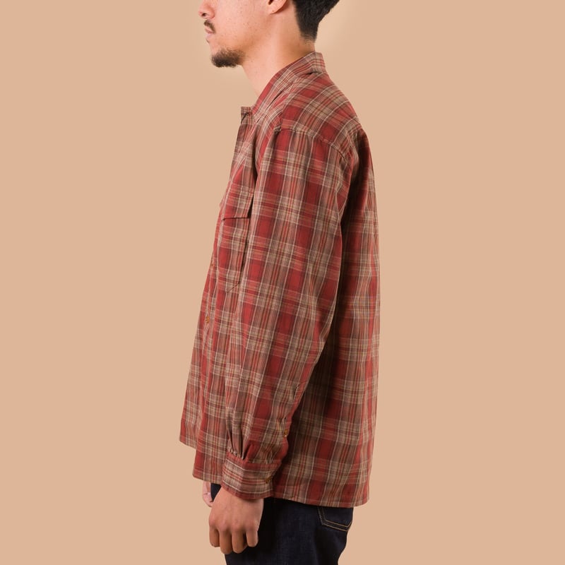 image flâneurs FRIZMWORKS / Check OG 107 Shirt Maple de profil