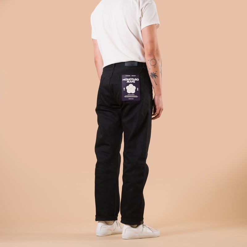 image flâneurs MOMOTARO JEANS / 14.7oz Standard Straight Black de dos