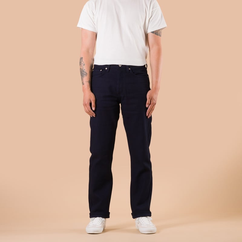 image flâneurs NAKED & FAMOUS / TrueGuy Maekake Dobby Indigo face