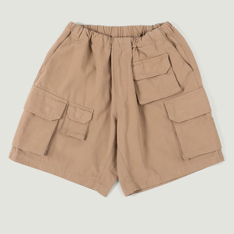 image flâneurs FRIZMWORKS / Back Satin Essential Fatigue Shorts Beige Vignette