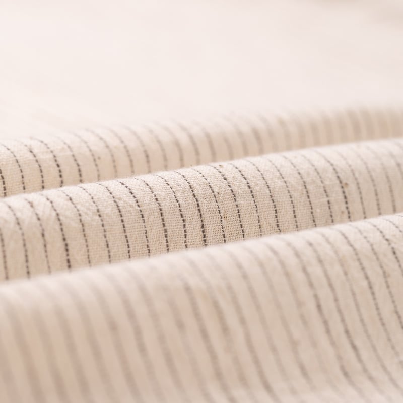 Image-Flâneurs_ Kardo x Flaneurs Shirt EMB21 Natural Stripe_Détail-matière