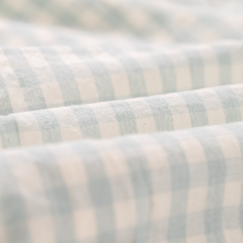 Melange Check Work Shirt Pale Green