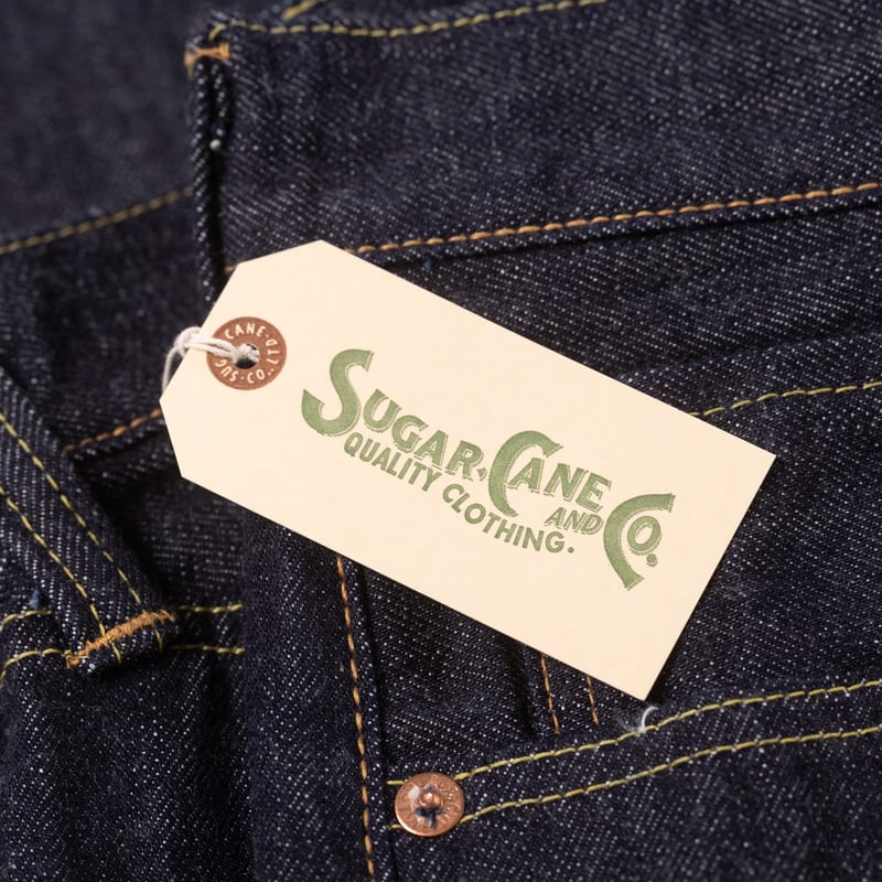 Image flâneurs SUGAR CANE / 14.25oz Denim 1947 Model Regular Straight détail étiquette