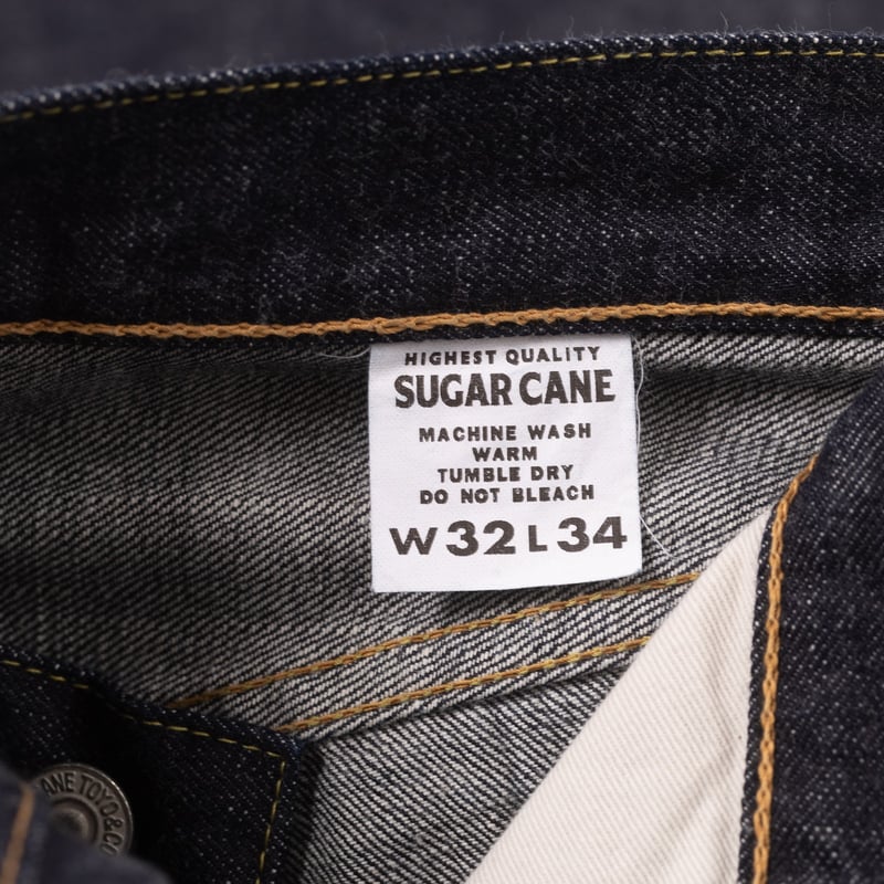 Image Flâneurs SUGAR CANE / 12oz Denim 1947 Model Type-III Slim Straight détail intérieur