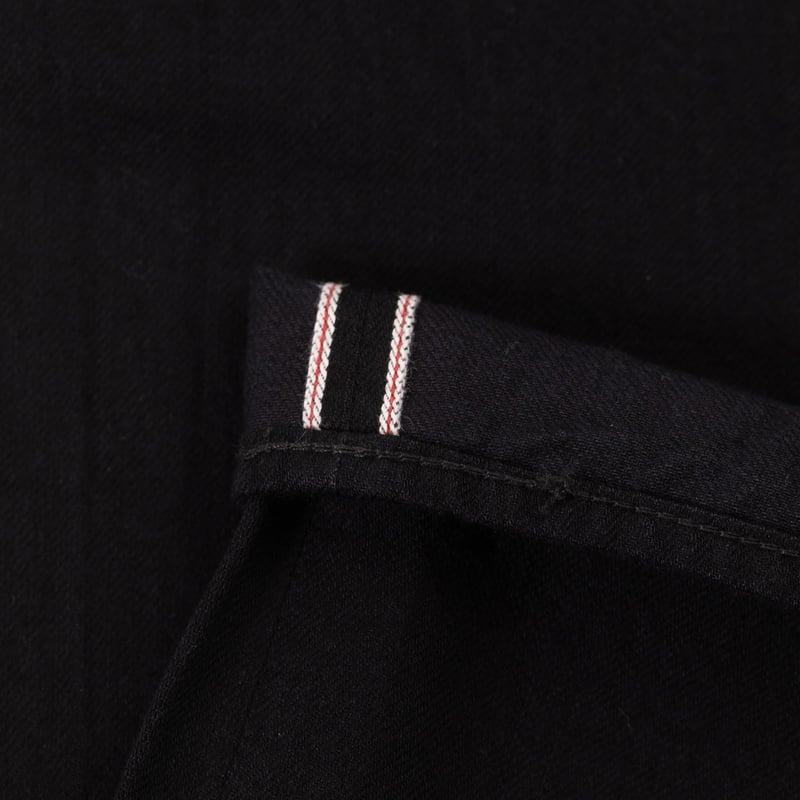Image Flâneurs SUGAR CANE / 13oz Black Denim Type-III Slim Fit détail selvedge