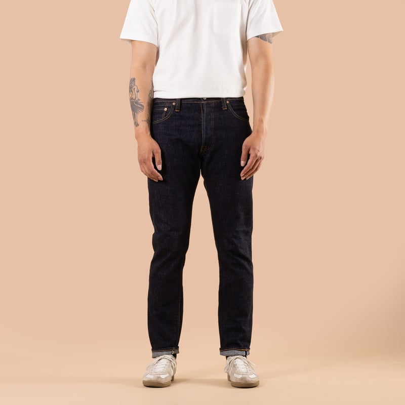 image flâneurs PURE BLUE JAPAN / XX-019 14oz Relaxed Tapered Wash Selvedge Denim face