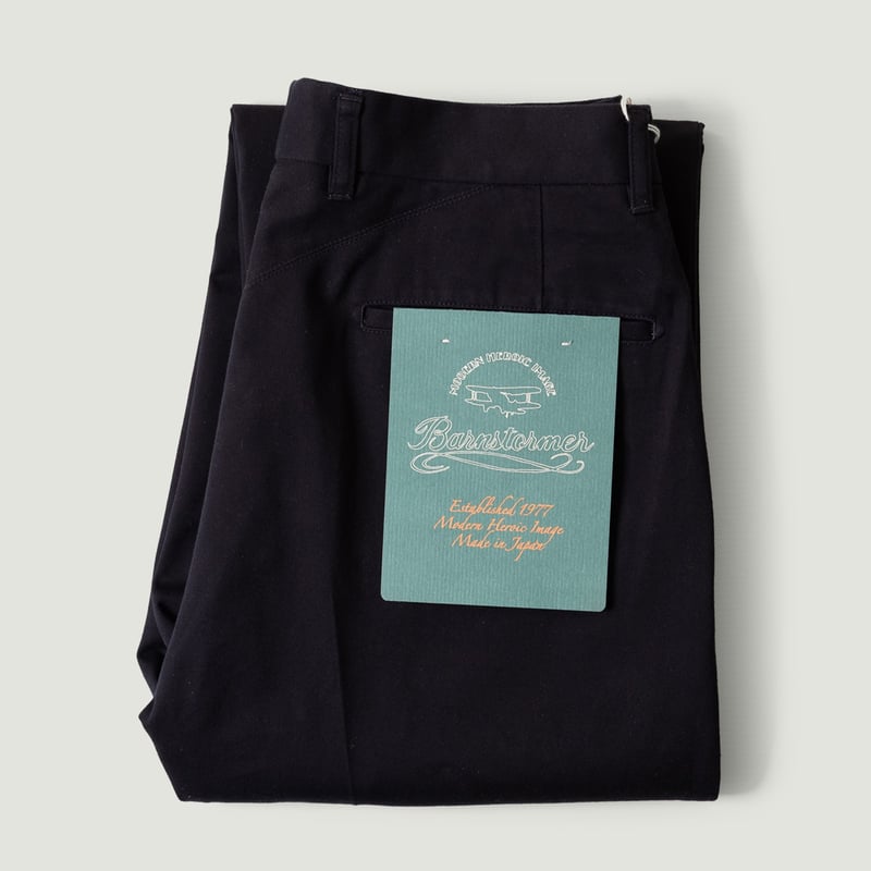 Image flâneurs BARNSTORMER / 1955UC 2Pleated Chino Navy vignette
