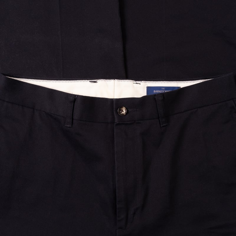Image flâneurs  BARNSTORMER / 1952UC Flat Front Chino Navy détail 1