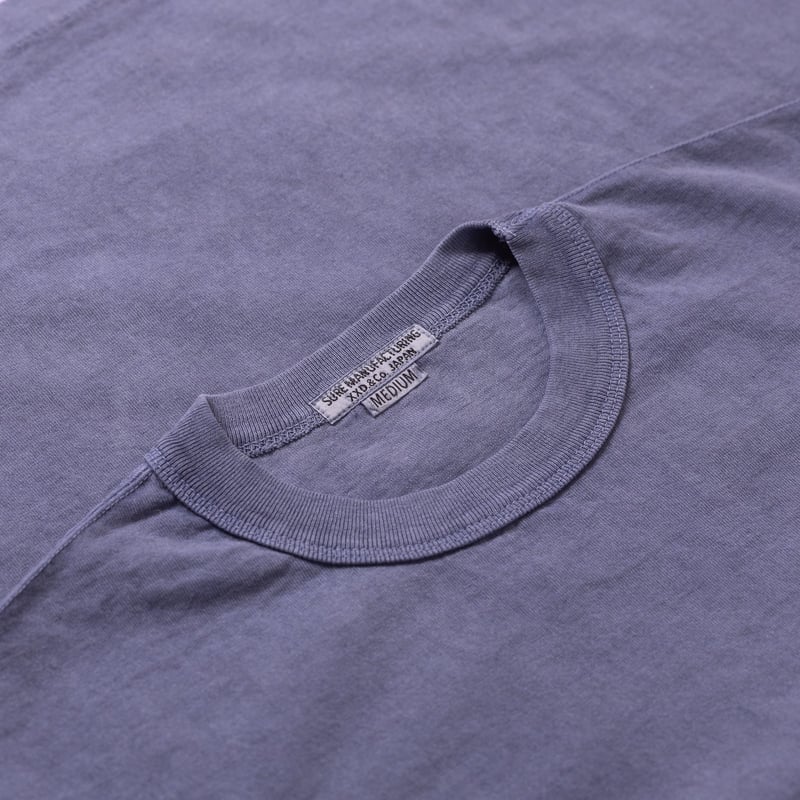 "SURE MFG" 7.5oz Pocket Long Sleeve Tee Navy