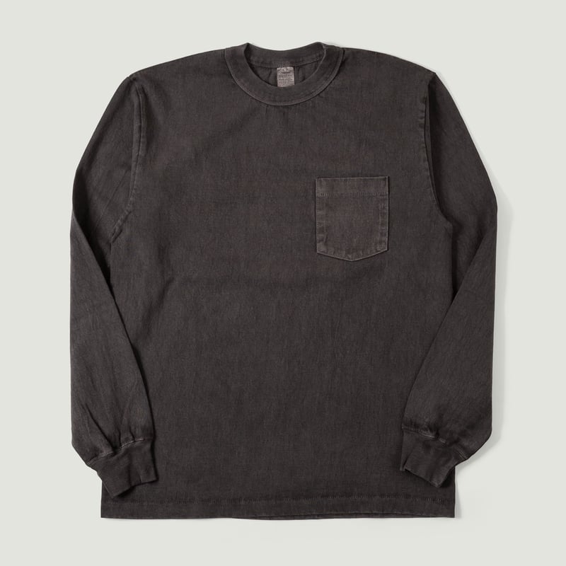 "SURE MFG" 7.5oz Pocket Long Sleeve Tee Black