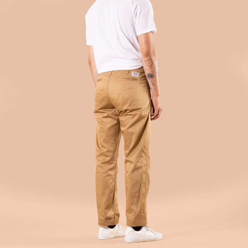 Image flâneurs ONI DENIM / 747-WP-KHB West Point Chino Khaki Beige dos