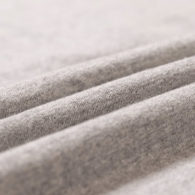 Light Terry Henley Sweatshirt Heather Grey