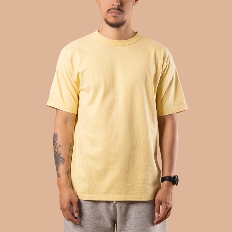 7.7oz Fallen Cotton S/S Tee Light Yellow