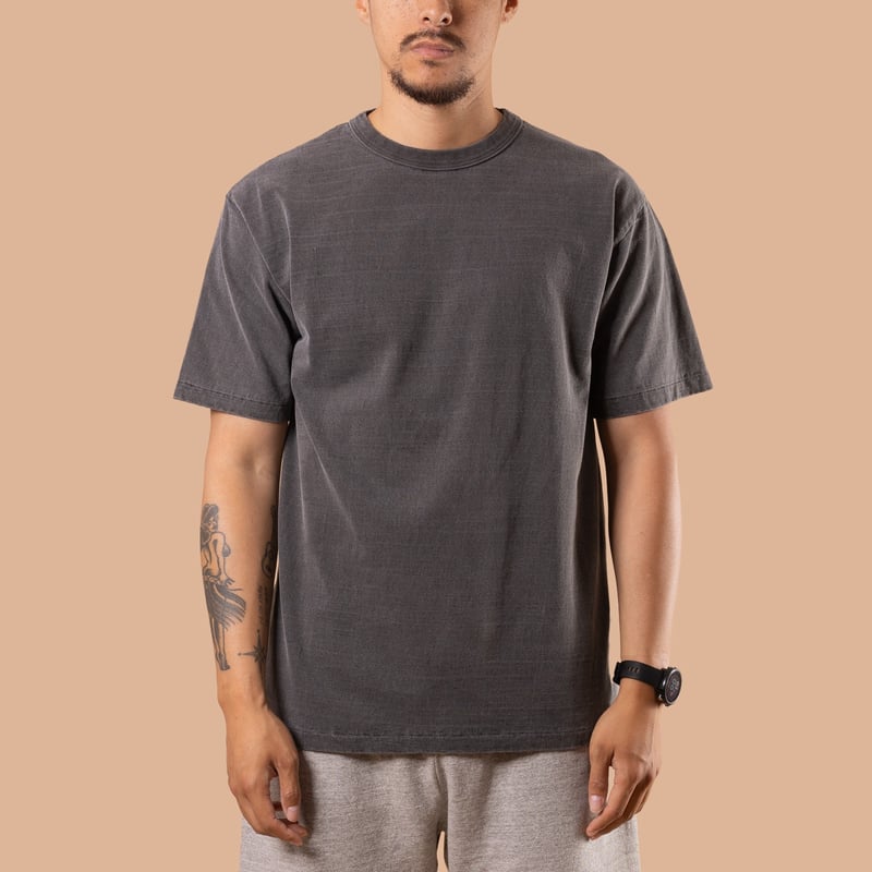 7.7oz Fallen Cotton S/S Tee Pigment Dye Sumikuro