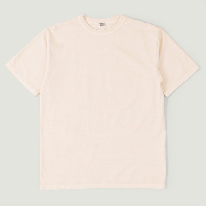 7.7oz Fallen Cotton S/S Tee Pigment Dye Cream