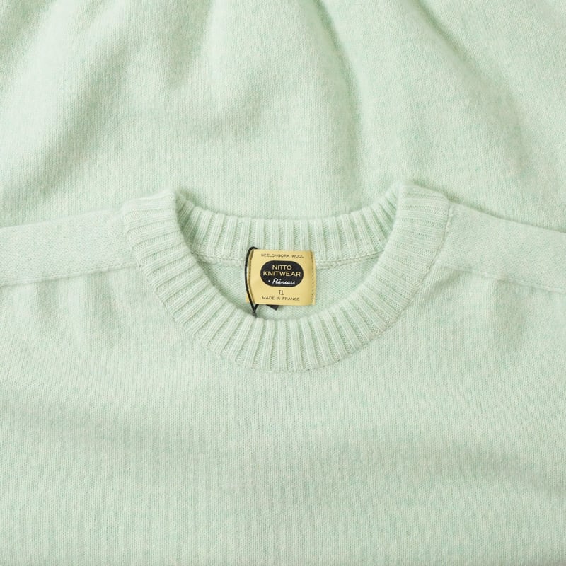 NITTO KNITWEAR X FLANEURS / Bedros Geelongora Sweater Sea Mist