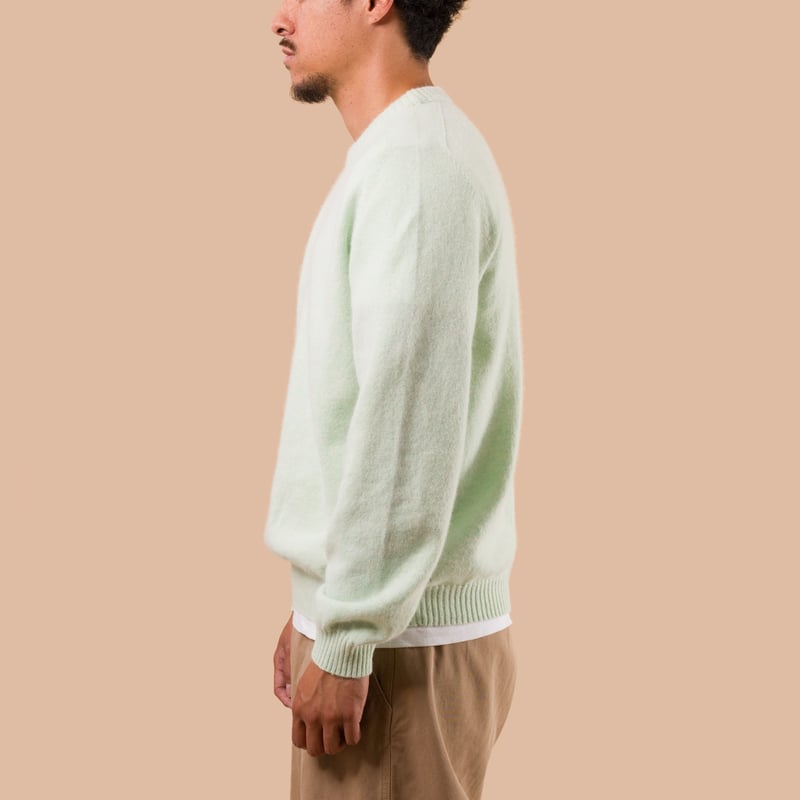 NITTO KNITWEAR X FLANEURS Pull Bedros Geelongora seamistde profil