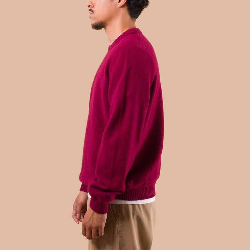 NITTO KNITWEAR X FLANEURS Pull Bedros Geelongora hibiscus de profil
