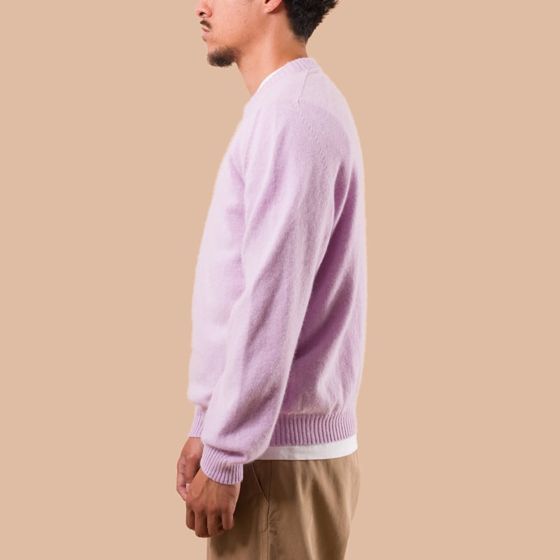 pull collab Nitto Flaneurs french lilac de profil