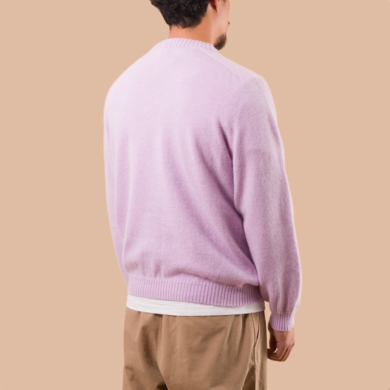 pull collab Nitto Flaneurs french lilac de dos