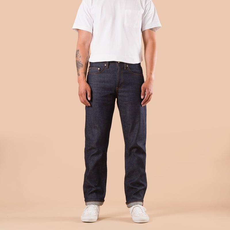 flaneurs NAKED & FAMOUS Dirty Fade Selvedge porté de face