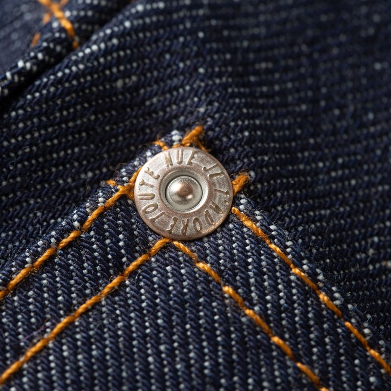 vignette flaneurs NAKED & FAMOUS Dirty Fade Selvedge rivet
