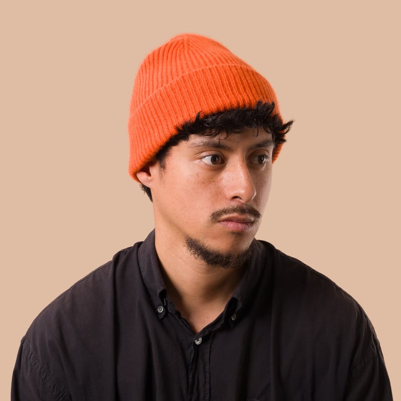 image flaneurs bonnet MACKIE Bonnet Barra Hat Orange Glow