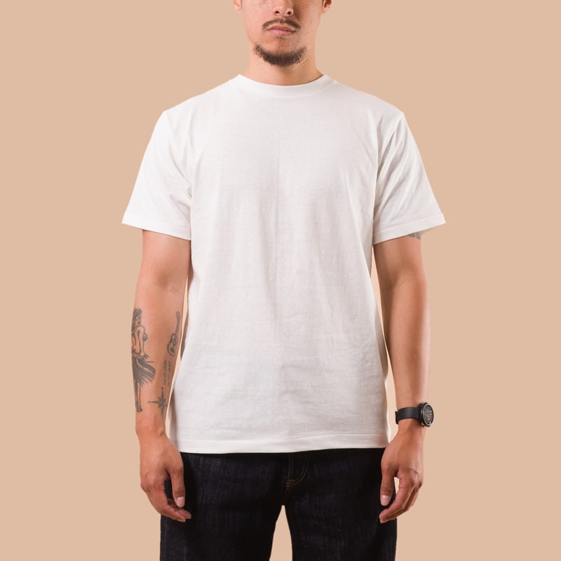 flaneurs DUBBLE WORKS Recycled Cotton 2Pack Tee Off White