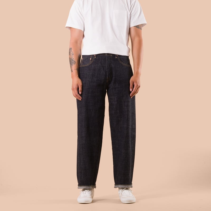 822-LS13.5 13.5oz Long Slab Denim Super Wide Tapered