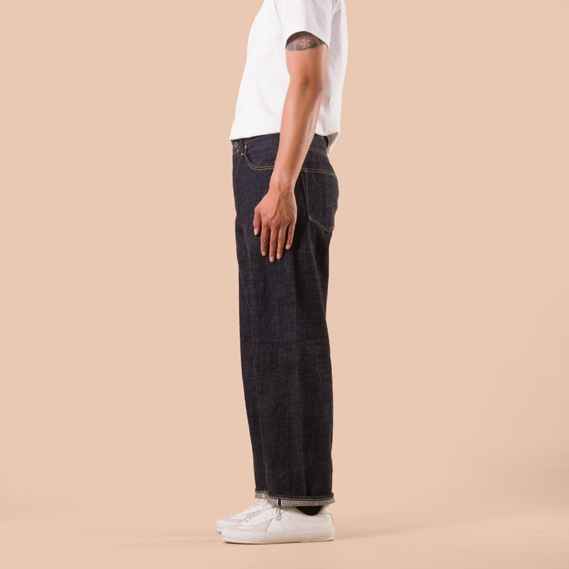 822-LS13.5 13.5oz Long Slab Denim Super Wide Tapered