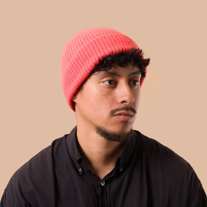 image flaneurs bonnet MACKIE Bonnet Barra Hat Purple Salmon