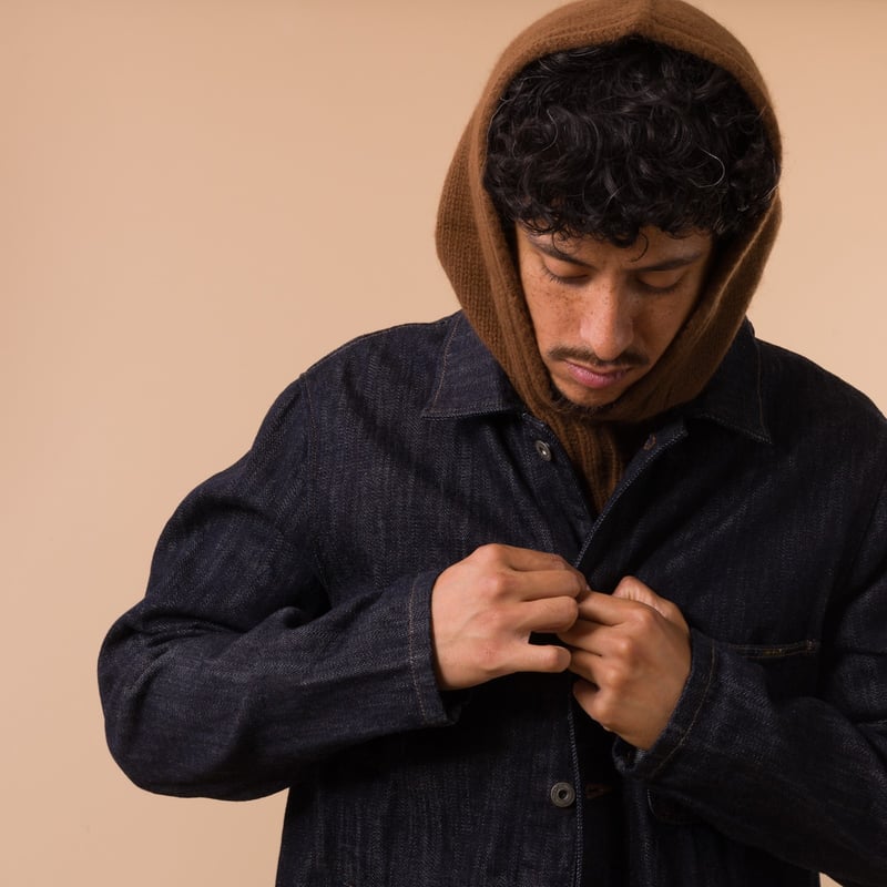 flaneurs MACKIE cagoule laine brown