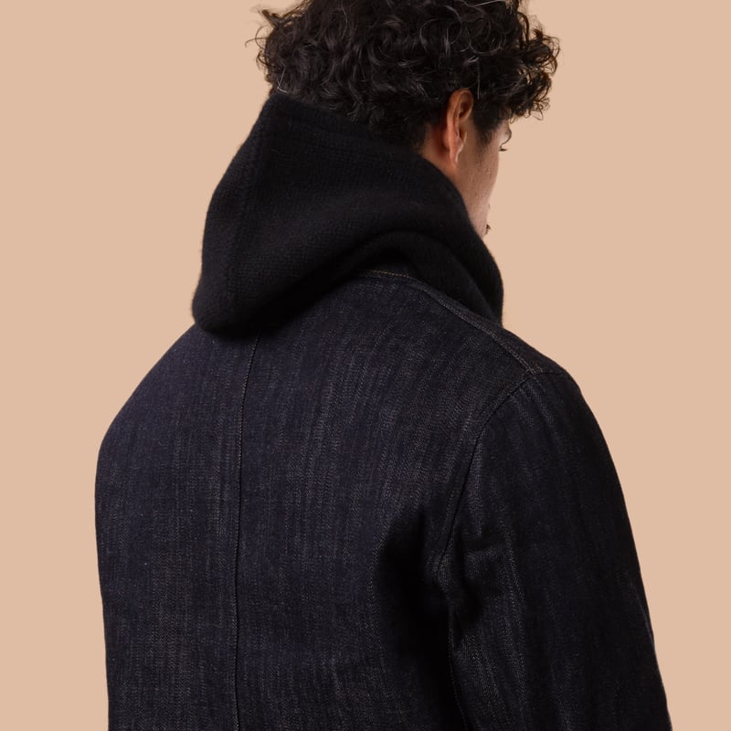 flaneurs MACKIE cagoule laine black back