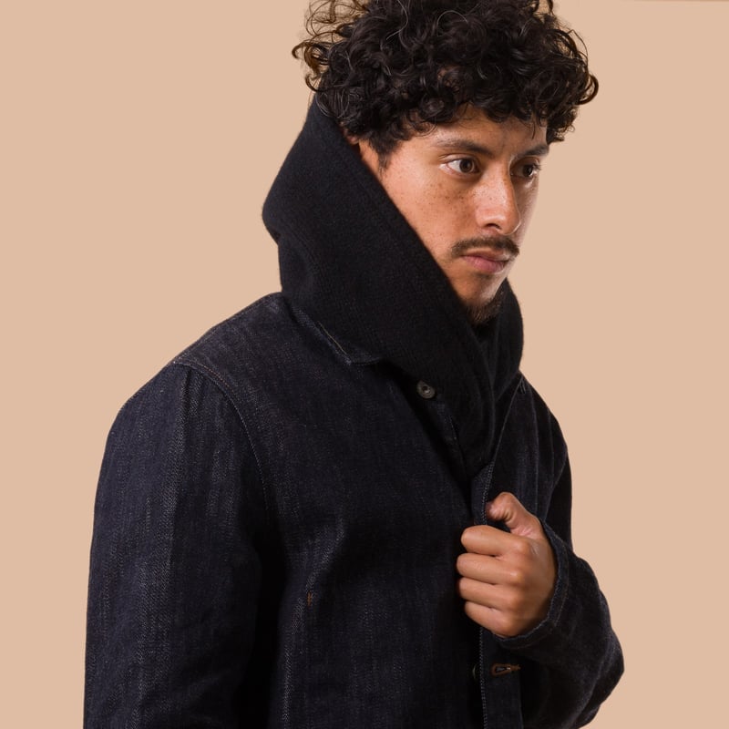 flaneurs MACKIE cagoule laine black (3)