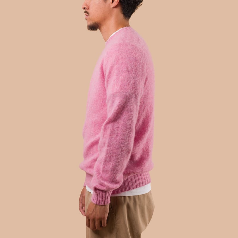 flaneurs pull HARLEY OF SCOTLAND Shaggy Crew Neck Sakura side