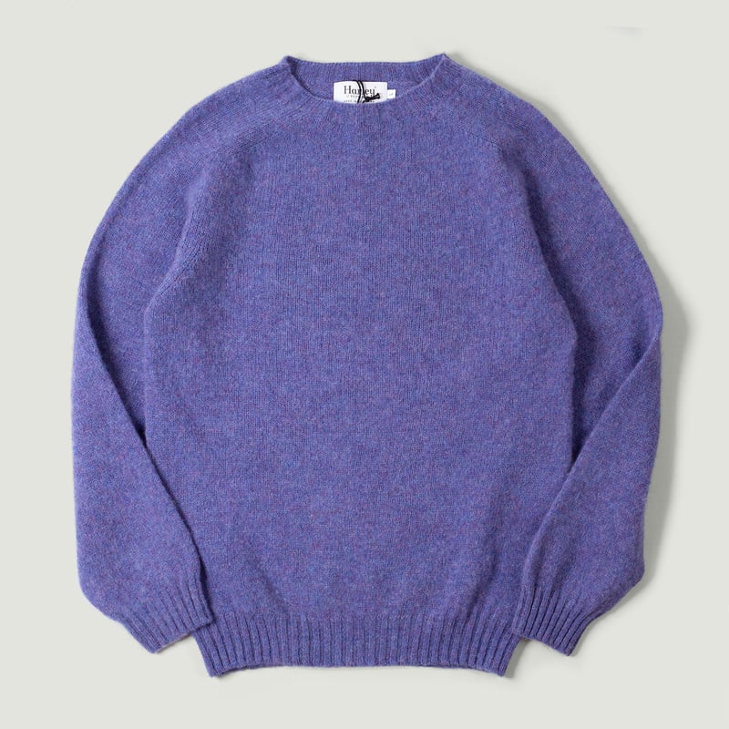 flaneurs pull HARLEY OF SCOTLAND Shaggy Crew Neck Wisteria vignette