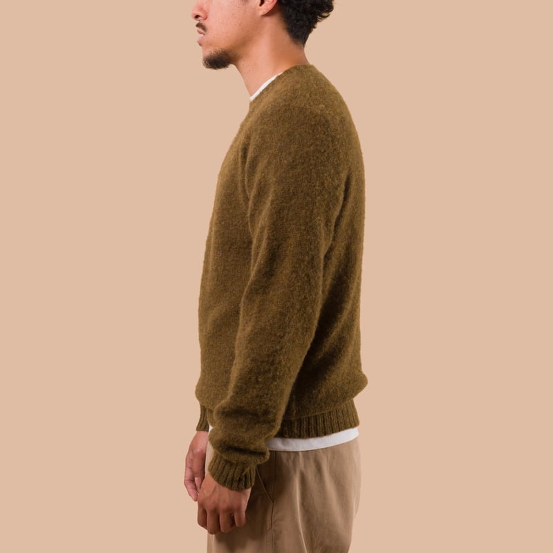 flaneurs pull HARLEY OF SCOTLAND Shaggy Crew Neck Moorland side