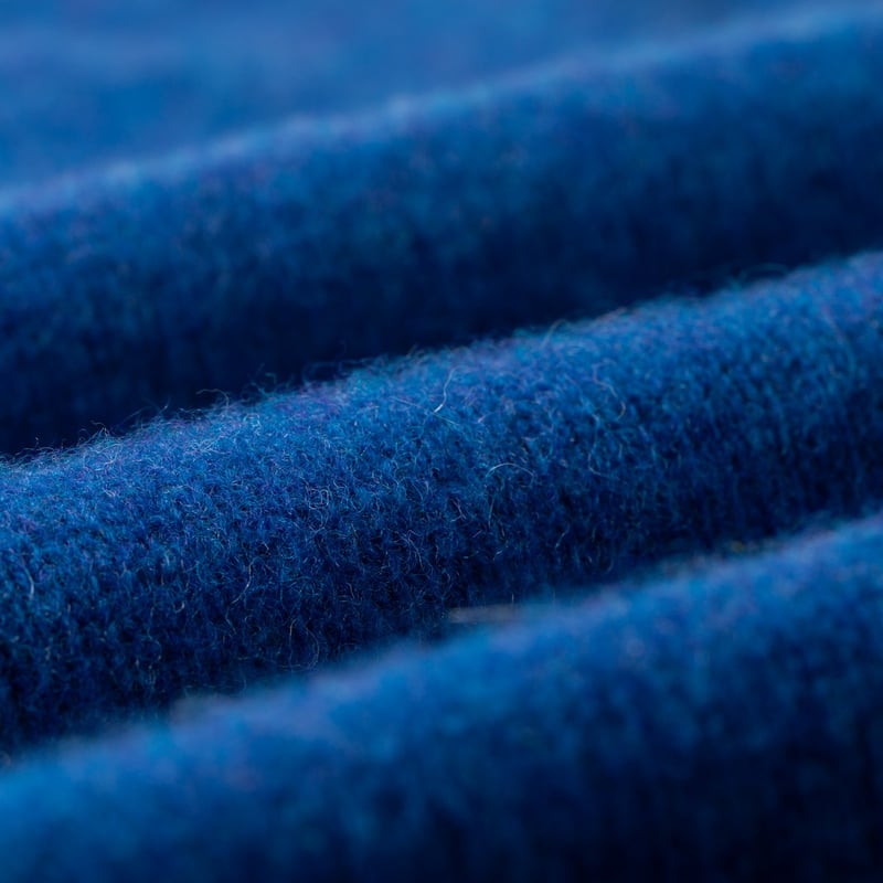flaneurs pull HARLEY OF SCOTLAND Shaggy Crew Neck sapphire detail