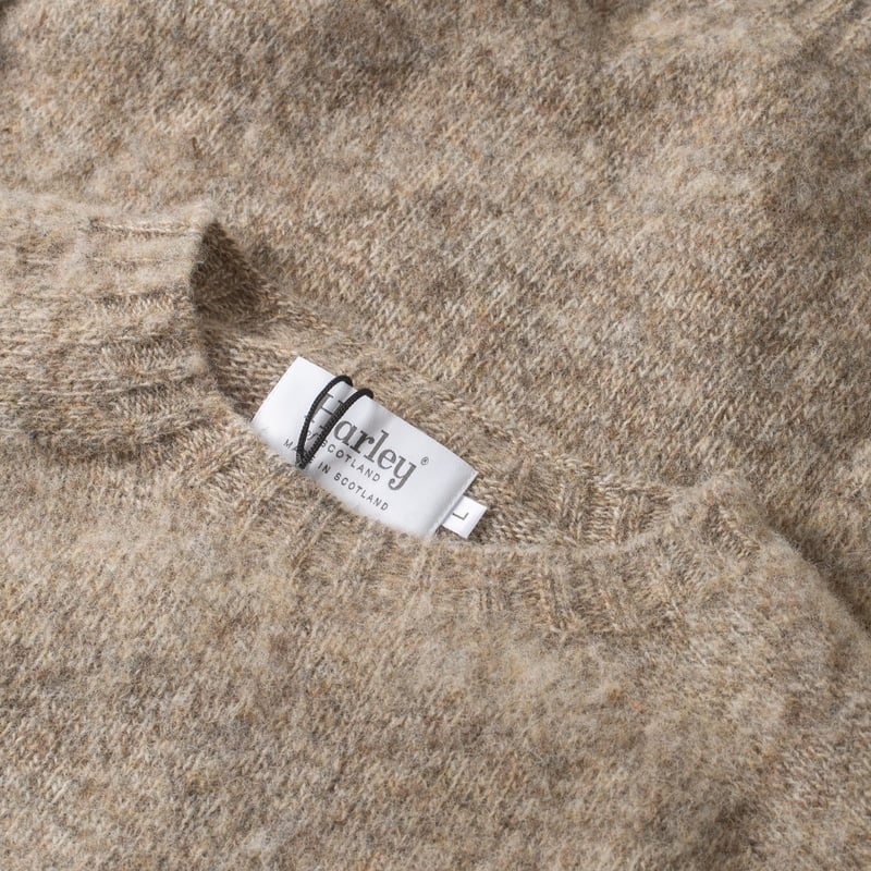 Shaggy Crew Neck Pebble