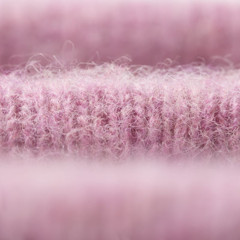 Shaggy Crew Neck Sweater Pink Lavender